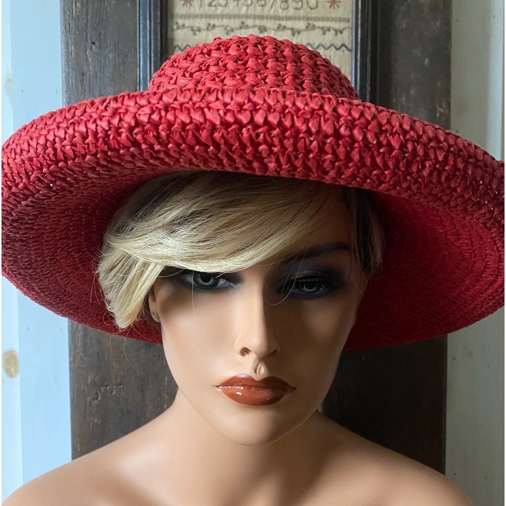 Scala Collection Raffia Straw Summer Sun Hat